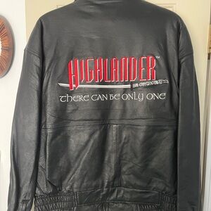 Original Highlander black leather jacket
